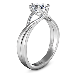 Solitaire Engagement Ring Wisteria 14K White Gold