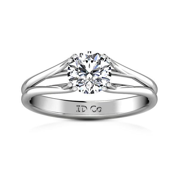 Solitaire Engagement Ring Adagio 14K White Gold