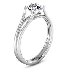 Solitaire Engagement Ring Adagio 14K White Gold