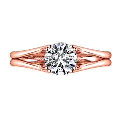 Solitaire Engagement Ring Adagio 14K Rose Gold