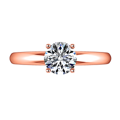 Solitaire Engagement Ring Avant 14K Rose Gold