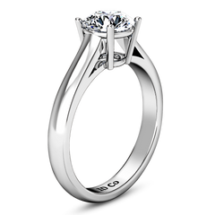 Solitaire Engagement Ring Chiara 14K White Gold