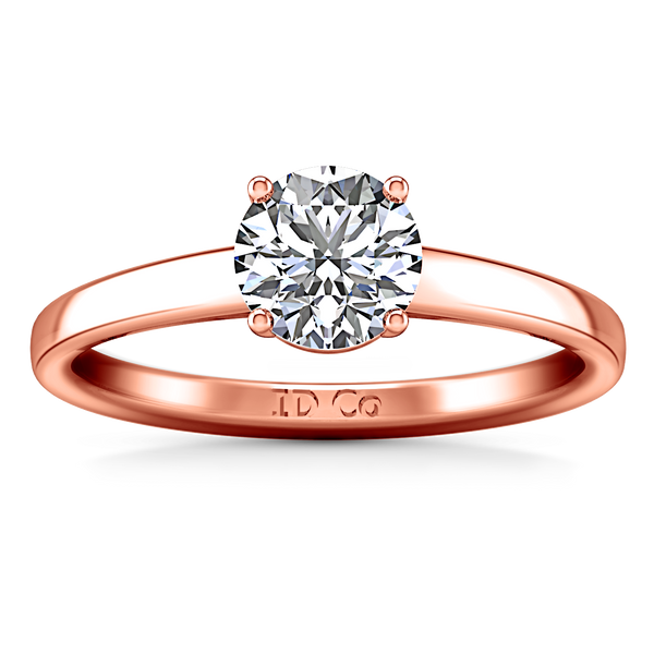 Solitaire Engagement Ring Nuovo 14K Rose Gold