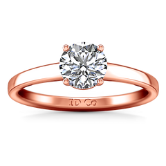 Solitaire Engagement Ring Nuovo 14K Rose Gold