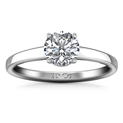 Solitaire Engagement Ring Nuovo 14K White Gold