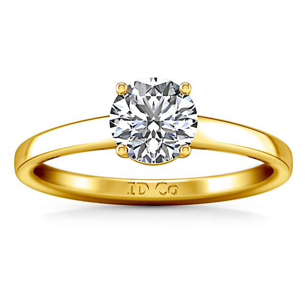 Solitaire Engagement Ring Nuovo 14K Yellow Gold