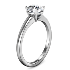 Solitaire Engagement Ring Nuovo 14K White Gold
