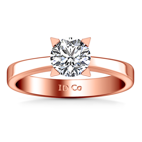 Solitaire Engagement Ring Icon 14K Rose Gold