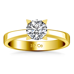 Solitaire Engagement Ring Icon 14K Yellow Gold