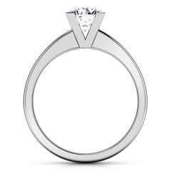 Solitaire Engagement Ring Icon 14K White Gold