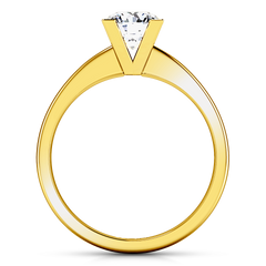 Solitaire Engagement Ring Icon 14K Yellow Gold