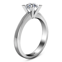 Solitaire Engagement Ring Icon 14K White Gold