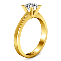 Solitaire Engagement Ring Icon 14K Yellow Gold