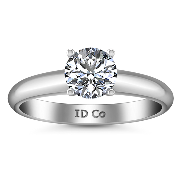 Solitaire Engagement Ring Carys 14K White Gold