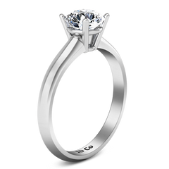 Solitaire Engagement Ring Carys 14K White Gold