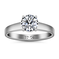 Solitaire Engagement Ring Valse  14K White Gold