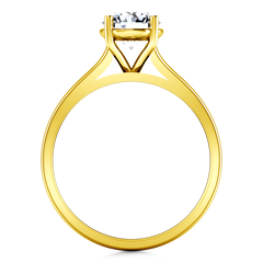 Solitaire Engagement Ring Valse  14K Yellow Gold