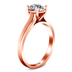 Solitaire Engagement Ring Valse  14K Rose Gold