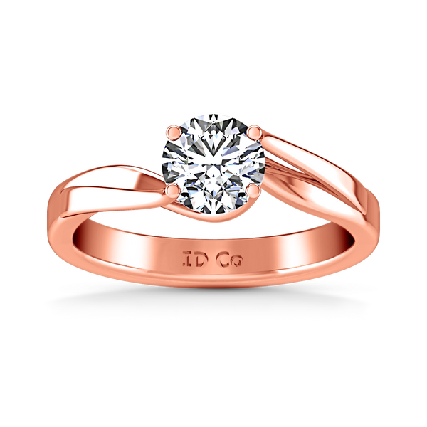 Solitaire Engagement Ring Laurel 14K Rose Gold