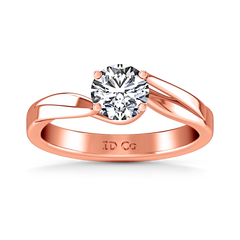 Solitaire Engagement Ring Laurel 14K Rose Gold