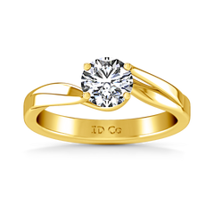 Solitaire Engagement Ring Laurel 14K Yellow Gold