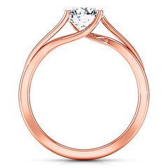 Solitaire Engagement Ring Laurel 14K Rose Gold