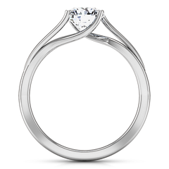 Solitaire Engagement Ring Laurel 14K White Gold