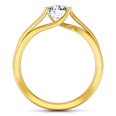 Solitaire Engagement Ring Laurel 14K Yellow Gold