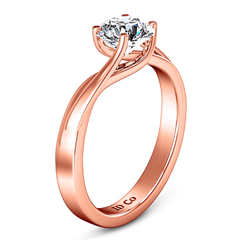 Solitaire Engagement Ring Laurel 14K Rose Gold