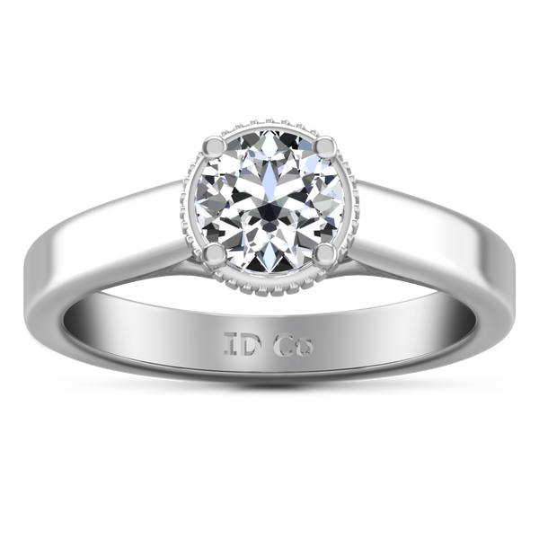 Solitaire Engagement Ring Carina  14K White Gold