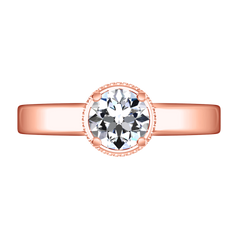 Solitaire Engagement Ring Carina  14K Rose Gold