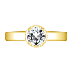 Solitaire Engagement Ring Carina  14K Yellow Gold