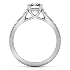 Solitaire Engagement Ring Royale Lattice 14K White Gold