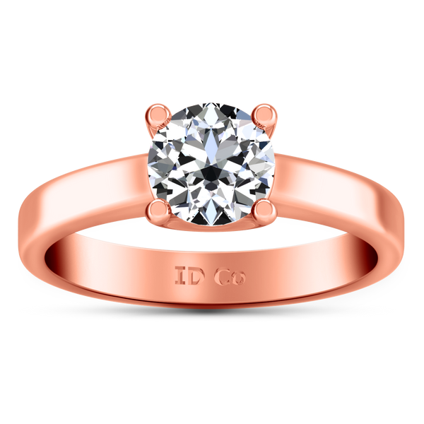 Solitaire Engagement Ring Amira 14K Rose Gold