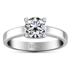 Solitaire Engagement Ring Amira 14K White Gold