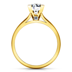 Solitaire Engagement Ring Luna 14K Yellow Gold