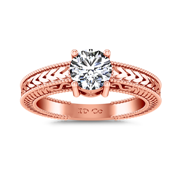 Solitaire Engagement Ring Kensington 14K Rose Gold