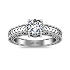 Solitaire Engagement Ring Kensington 14K White Gold