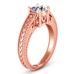 Solitaire Engagement Ring Kensington 14K Rose Gold