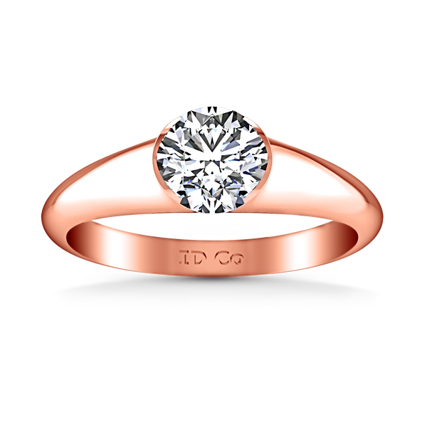 Solitaire Engagement Ring Ansley 14K Rose Gold