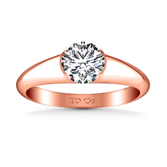 Solitaire Engagement Ring Ansley 14K Rose Gold