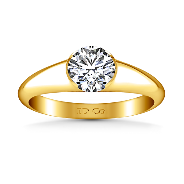Solitaire Engagement Ring Ansley 14K Yellow Gold