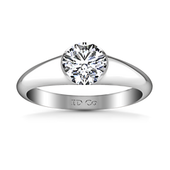 Solitaire Engagement Ring Ansley 14K White Gold