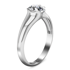 Solitaire Engagement Ring Ansley 14K White Gold