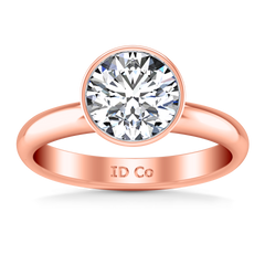 Solitaire Engagement Ring Contempo 14K Rose Gold