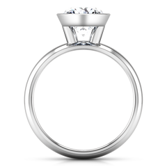 Solitaire Engagement Ring Contempo 14K White Gold