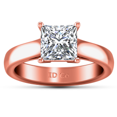 Solitaire Princess Cut Engagement Ring Angie 14K Rose Gold