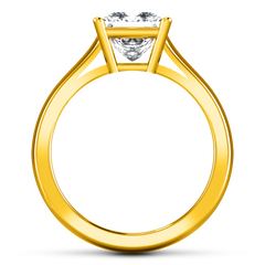 Solitaire Princess Cut Engagement Ring Angie 14K Yellow Gold