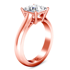 Solitaire Princess Cut Engagement Ring Angie 14K Rose Gold