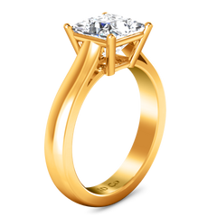 Solitaire Princess Cut Engagement Ring Angie 14K Yellow Gold